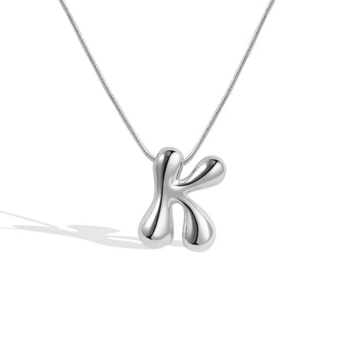 Casual Classic Style Letter 304 Stainless Steel Polishing Plating 18K Gold Plated Unisex Pendant Necklace display picture 31