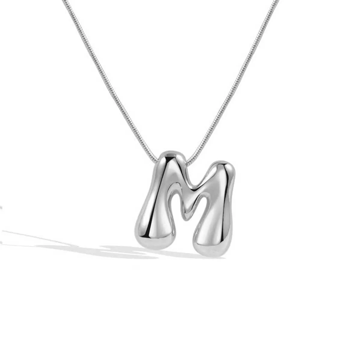 Casual Classic Style Letter 304 Stainless Steel Polishing Plating 18K Gold Plated Unisex Pendant Necklace display picture 38
