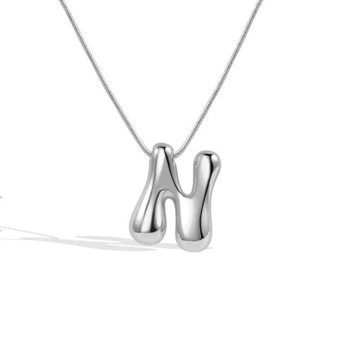 Casual Classic Style Letter 304 Stainless Steel Polishing Plating 18K Gold Plated Unisex Pendant Necklace display picture 47