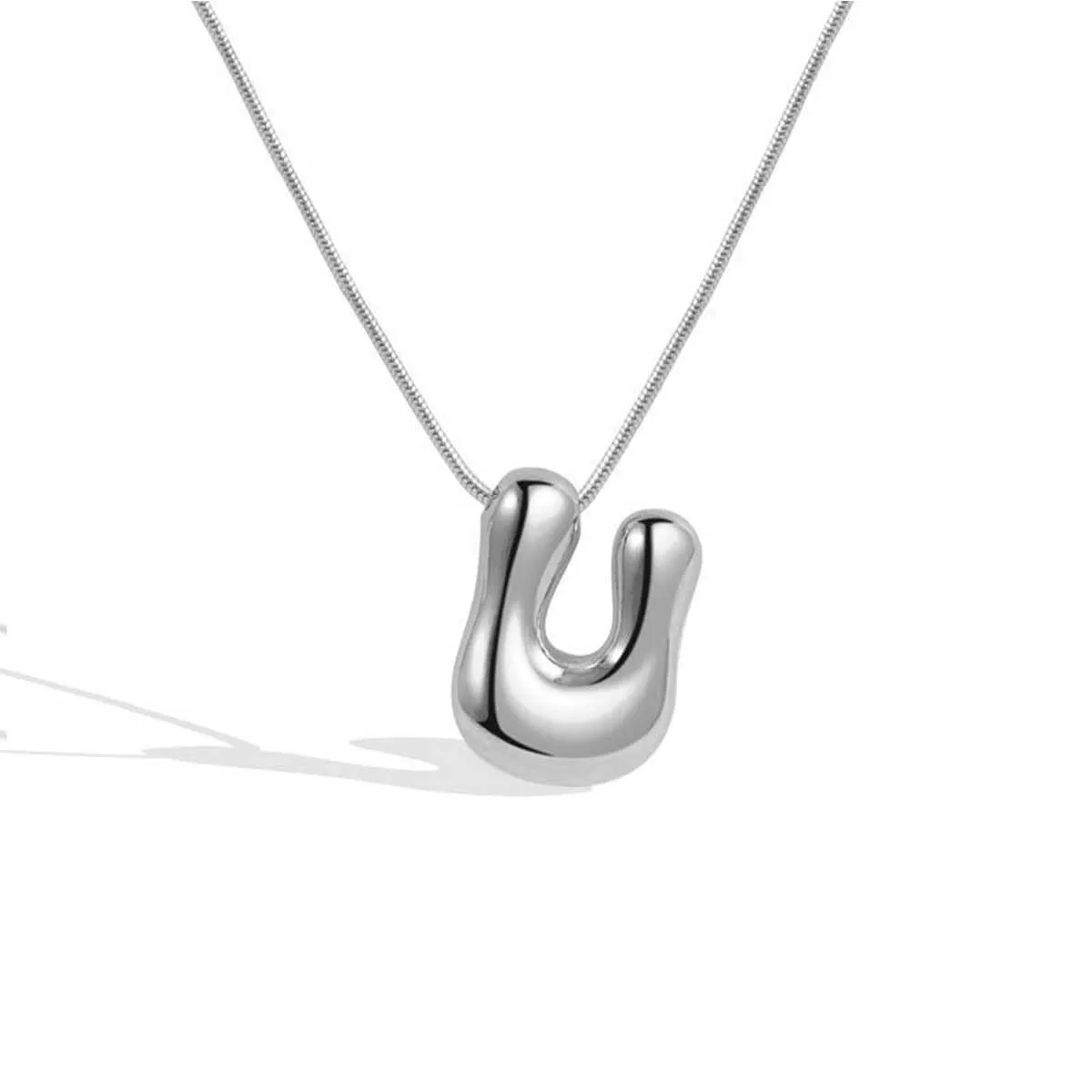 Casual Classic Style Letter 304 Stainless Steel Polishing Plating 18K Gold Plated Unisex Pendant Necklace display picture 40