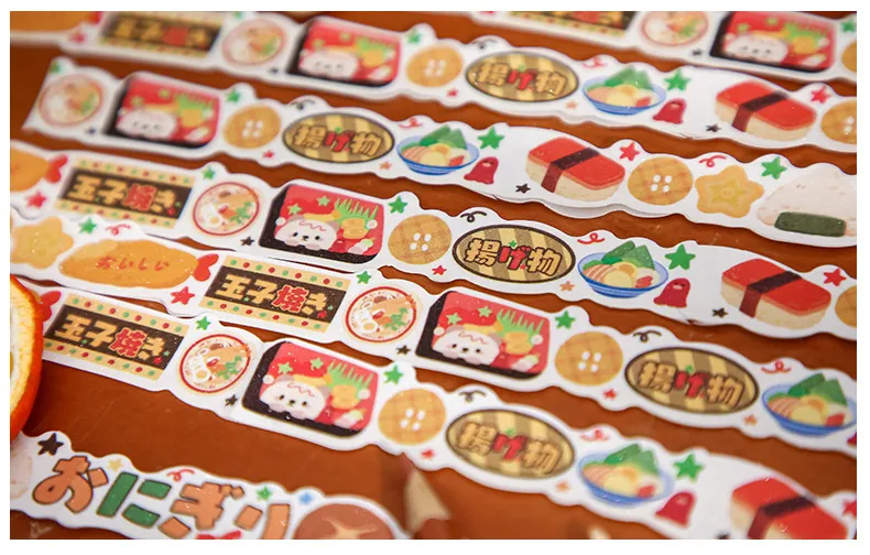 1 Piece Cartoon Food School Graduation Washi Cartoon Style Cute Sweet Washi Tape display picture 4