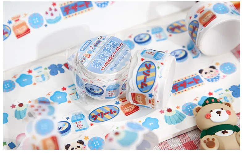 1 Piece Cartoon Food School Graduation Washi Cartoon Style Cute Sweet Washi Tape display picture 5