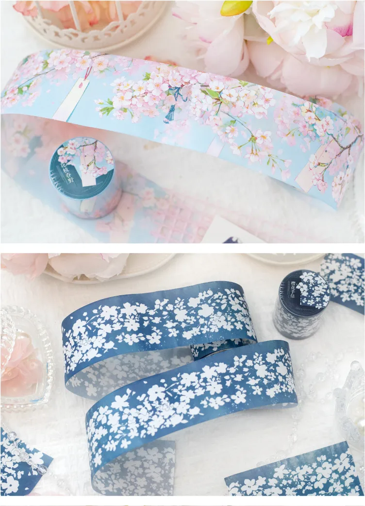Tree Flower School Graduation PET Handmade Adhesive Tape Stickers display picture 2