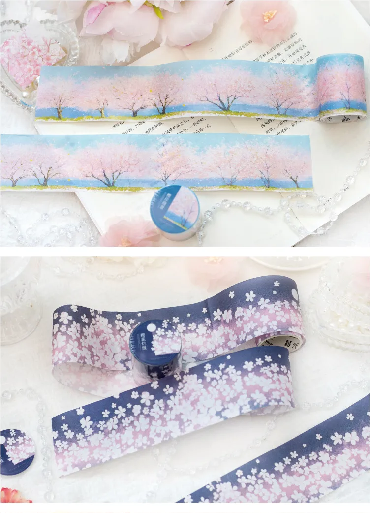 Tree Flower School Graduation PET Handmade Adhesive Tape Stickers display picture 3