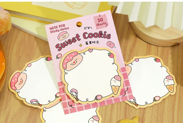 1 Piece Vocabulary Words/Name Toast Class Learning School Paper Cute Sticky Note display picture 3