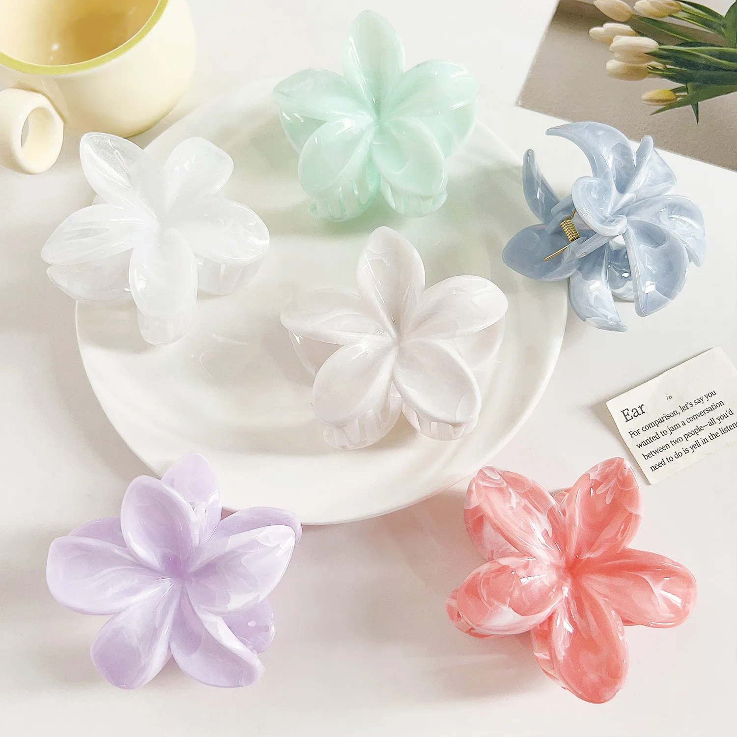 Women's Sweet Plumeria Plastic Hair Claws display picture 4