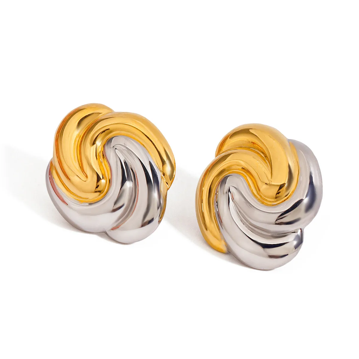 Casual Vacation Classic Style Geometric 316 Stainless Steel  Ear Studs display picture 9