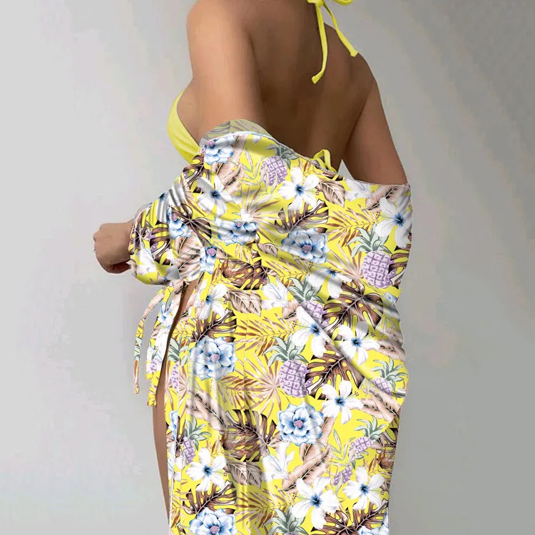Women's Ditsy Floral 3 Pieces Set Swimwear display picture 3