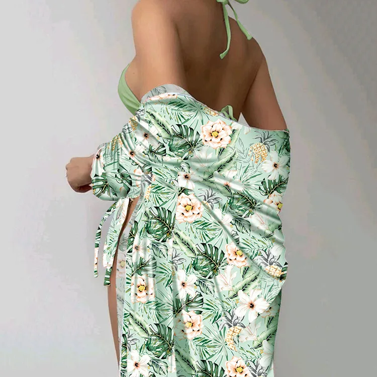 Women's Ditsy Floral 3 Pieces Set Swimwear display picture 6
