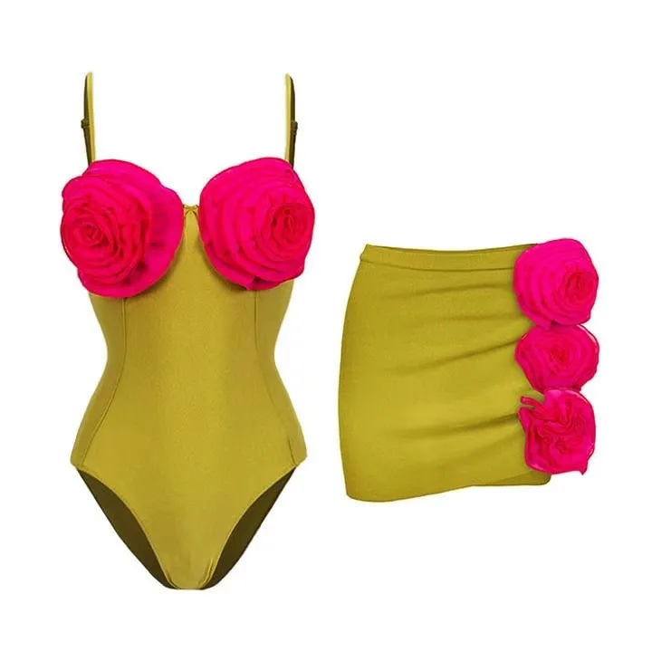 Women's Solid Color 1 Piece Swimwear display picture 11