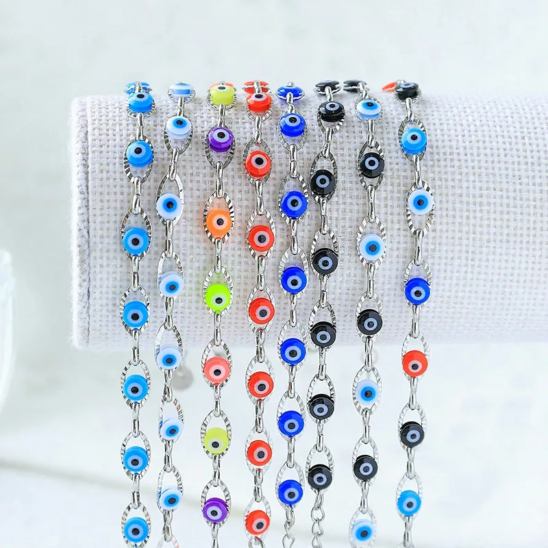 Funny Modern Style Simple Style Devil's Eye 304 Stainless Steel Women's Bracelets display picture 3