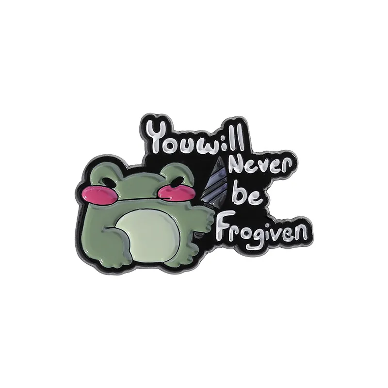 Cartoon Style Cute Frog Alloy Stamping Stoving Varnish Plating Unisex Brooches display picture 12