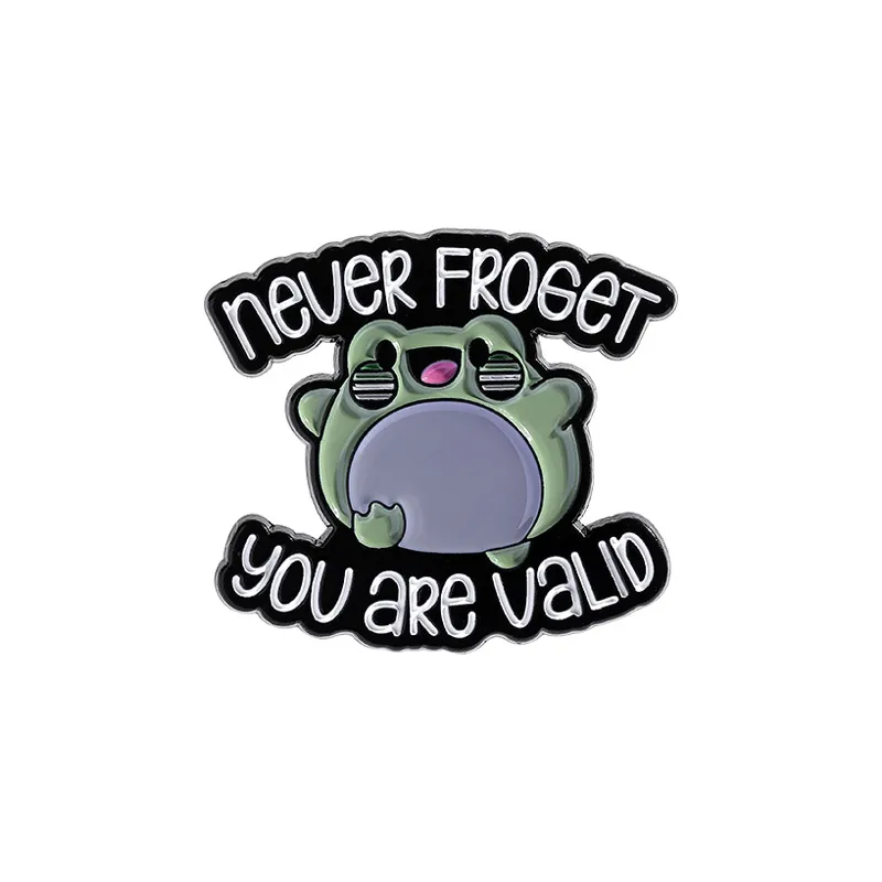 Cartoon Style Cute Frog Alloy Stamping Stoving Varnish Plating Unisex Brooches display picture 15
