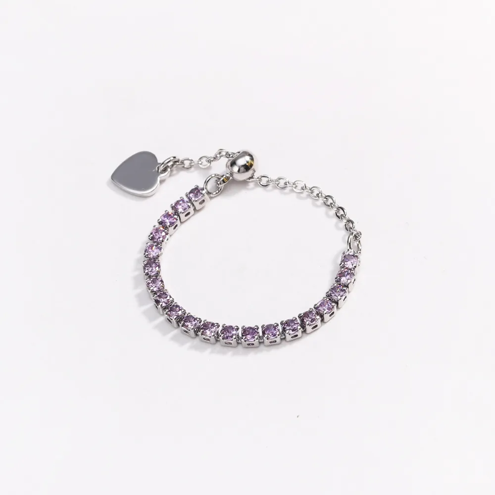 Classic Style Colorful Copper Inlay Artificial Rhinestones Glass Stone Zircon Women's Rings display picture 24
