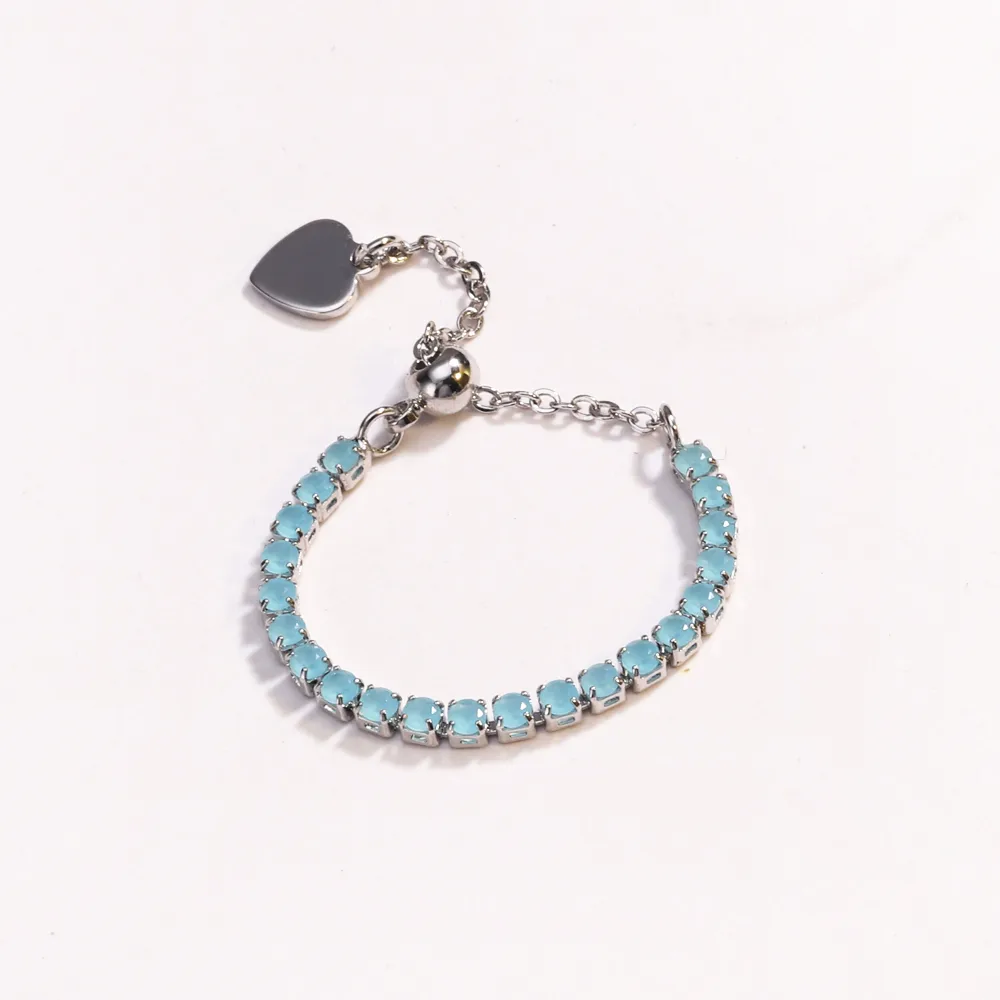 Classic Style Colorful Copper Inlay Artificial Rhinestones Glass Stone Zircon Women's Rings display picture 21