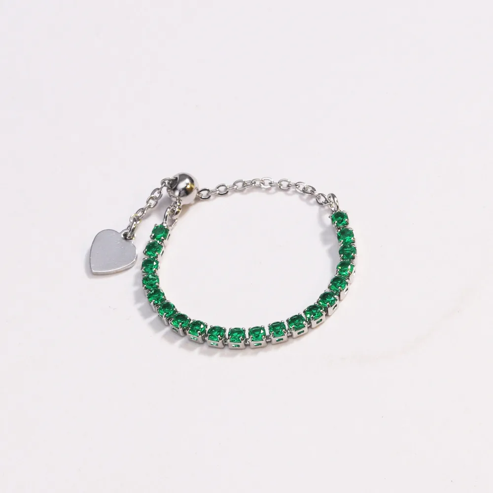 Classic Style Colorful Copper Inlay Artificial Rhinestones Glass Stone Zircon Women's Rings display picture 30