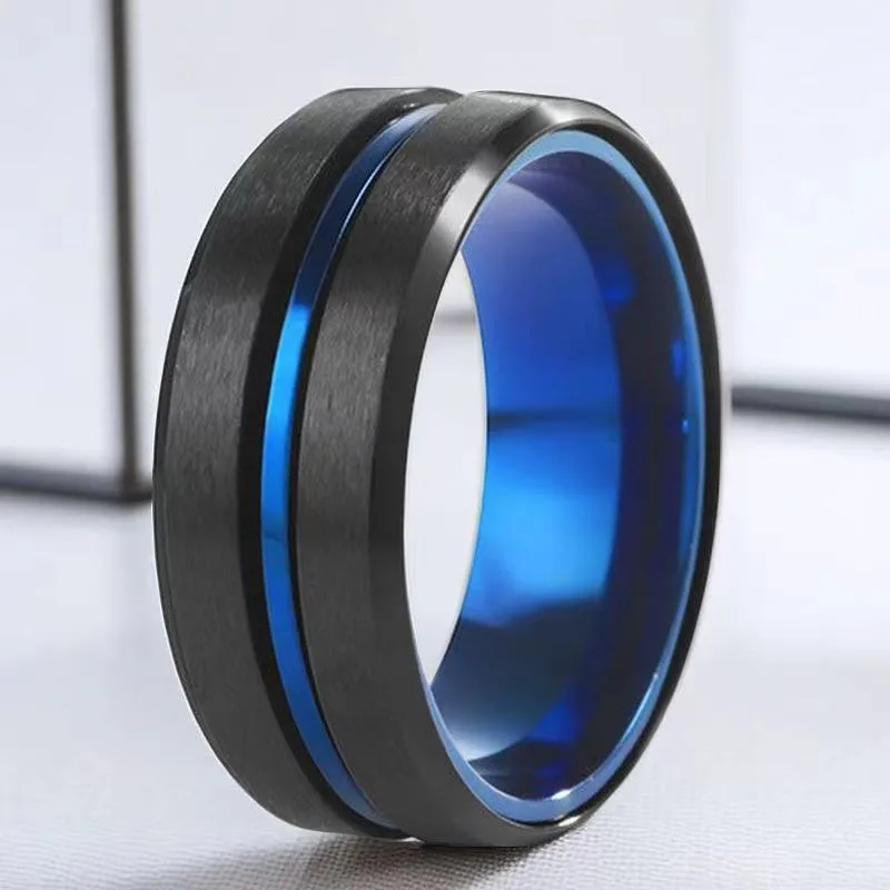 Ring Men's Hip Hop Non-fading Ins Men's Fashionable Non-fading Rotating Rotating Men's Cold Niche Titanium Steel Ring display picture 1