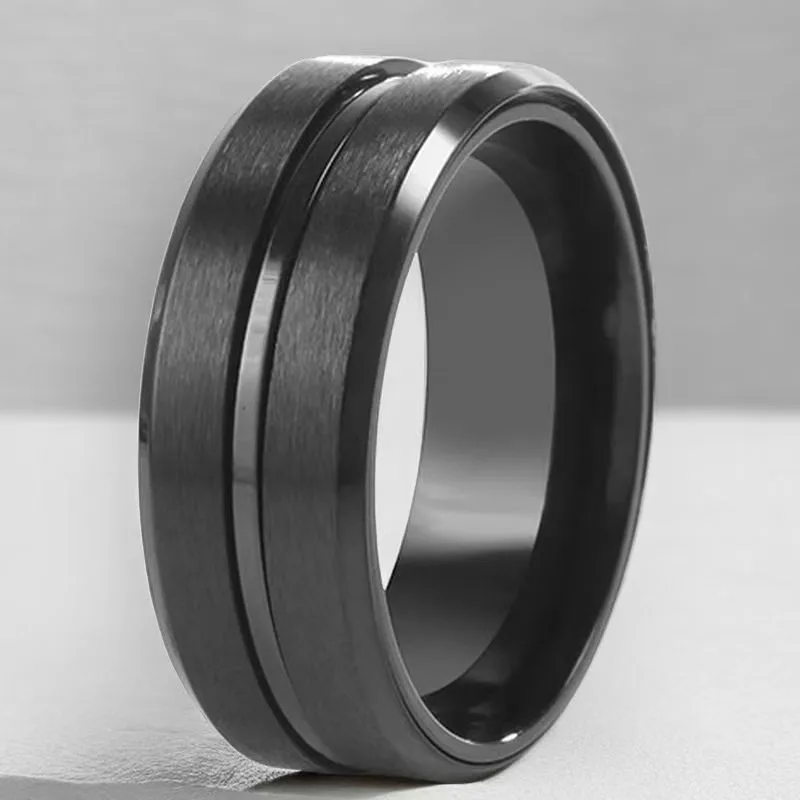 Ring Men's Hip Hop Non-fading Ins Men's Fashionable Non-fading Rotating Rotating Men's Cold Niche Titanium Steel Ring display picture 3