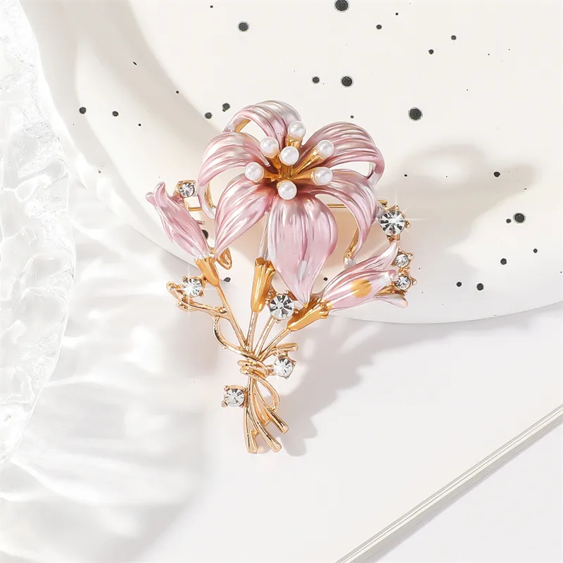 Elegant Classic Style Flower Alloy Women's Brooches display picture 6
