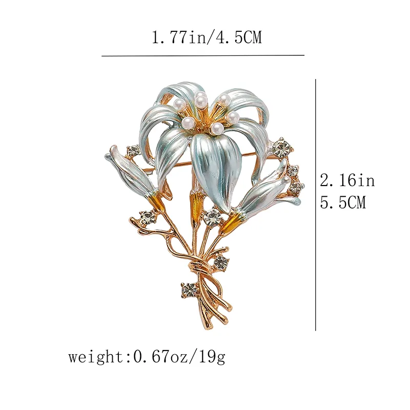 Elegant Classic Style Flower Alloy Women's Brooches display picture 7