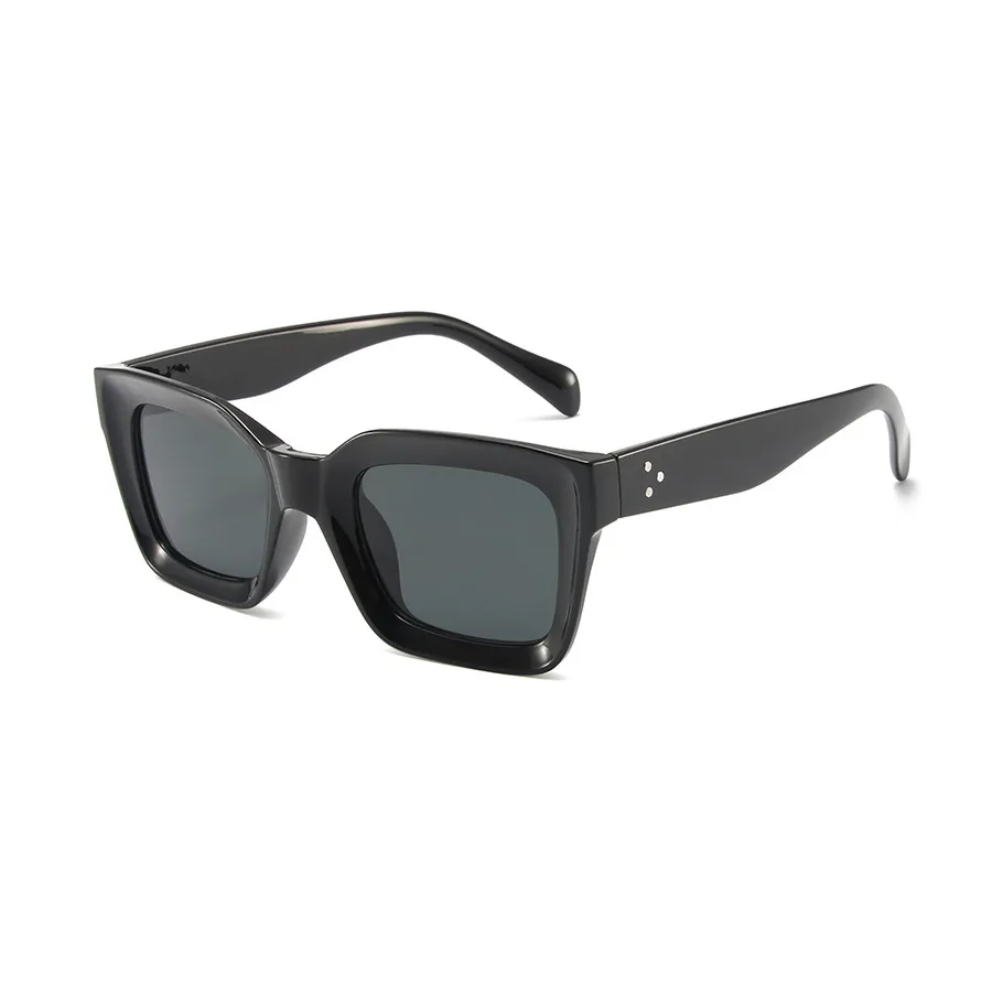 Vintage Style Vacation Simple Style Solid Color Ac Square Full Frame Glasses display picture 4