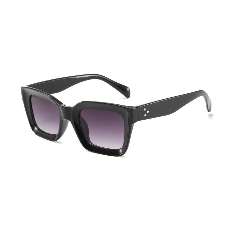 Vintage Style Vacation Simple Style Solid Color Ac Square Full Frame Glasses display picture 6