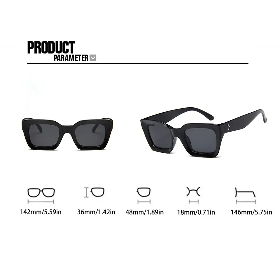 Vintage Style Vacation Simple Style Solid Color Ac Square Full Frame Glasses display picture 9
