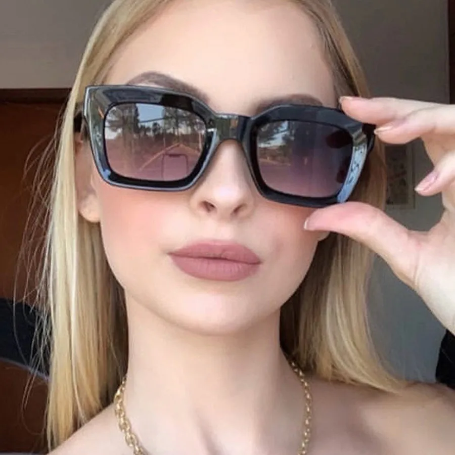Vintage Style Vacation Simple Style Solid Color Ac Square Full Frame Glasses display picture 1