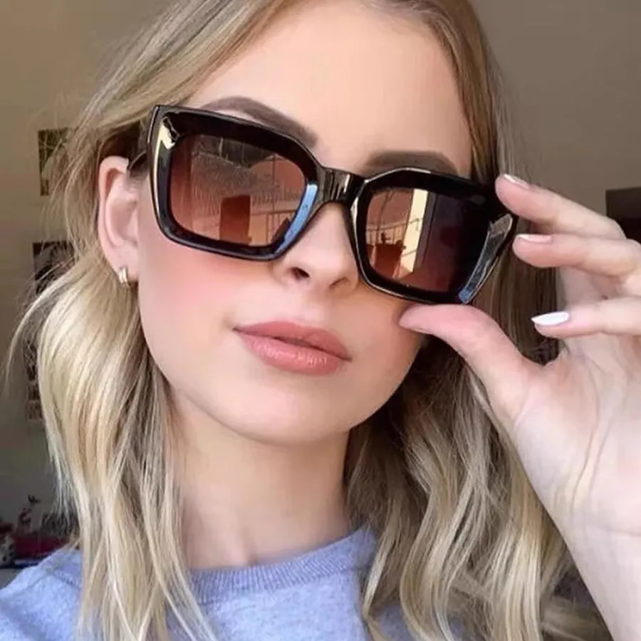 Vintage Style Vacation Simple Style Solid Color Ac Square Full Frame Glasses display picture 2