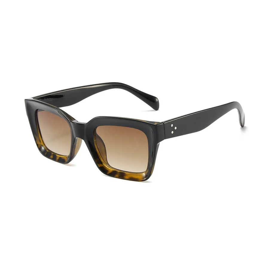 Vintage Style Vacation Simple Style Solid Color Ac Square Full Frame Glasses display picture 5