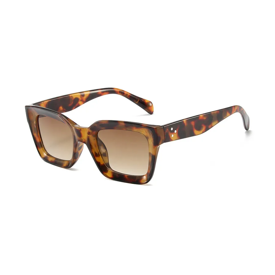 Vintage Style Vacation Simple Style Solid Color Ac Square Full Frame Glasses display picture 8