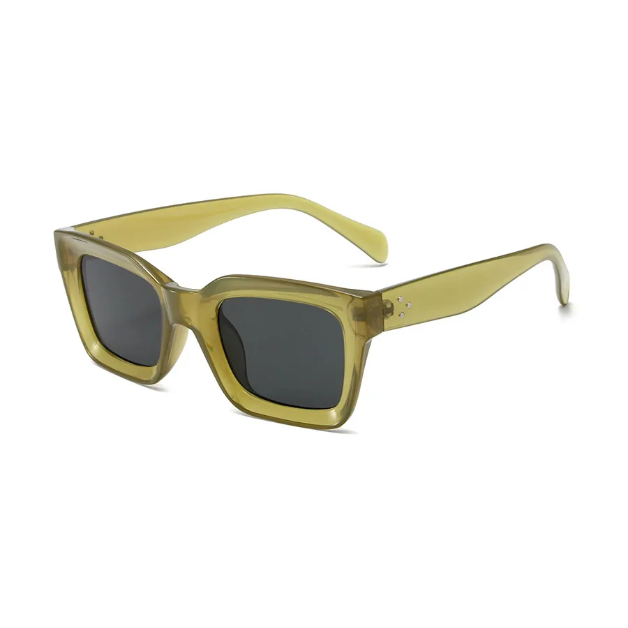 Vintage Style Vacation Simple Style Solid Color Ac Square Full Frame Glasses display picture 7