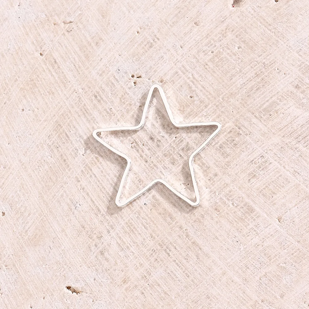 Handmade Modern Style Simple Style Pentagram Simple Wreath Copper Handmade Polishing Plating 18K Gold Plated Silver Plated DIY Jewelry Accessories display picture 4