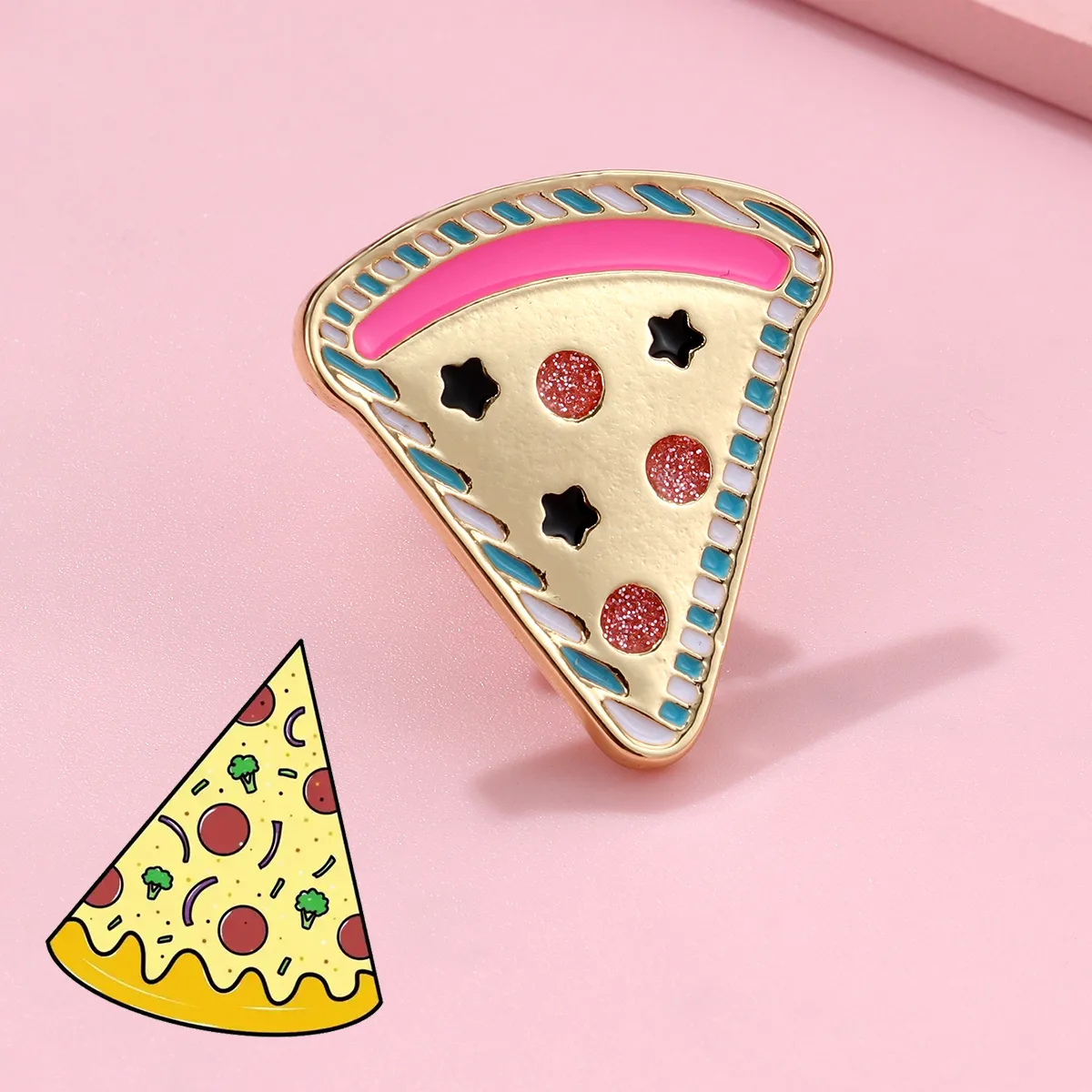 Cute Sweet Sandwich Alloy Unisex Cartoon Pinback Badge display picture 3