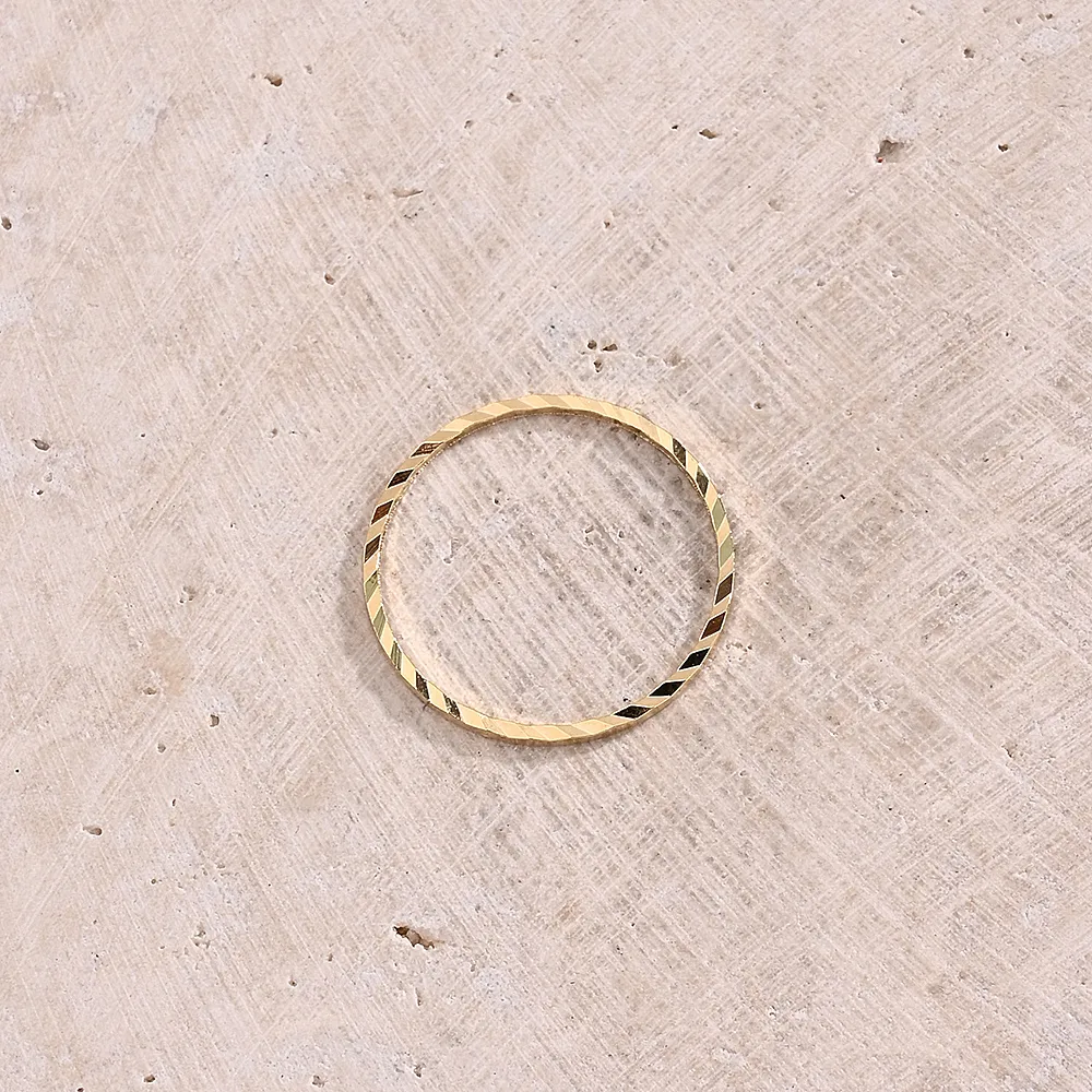Handmade Modern Style Simple Style Round Simple Copper Handmade Polishing Plating 18K Gold Plated Silver Plated DIY Jewelry Accessories display picture 5