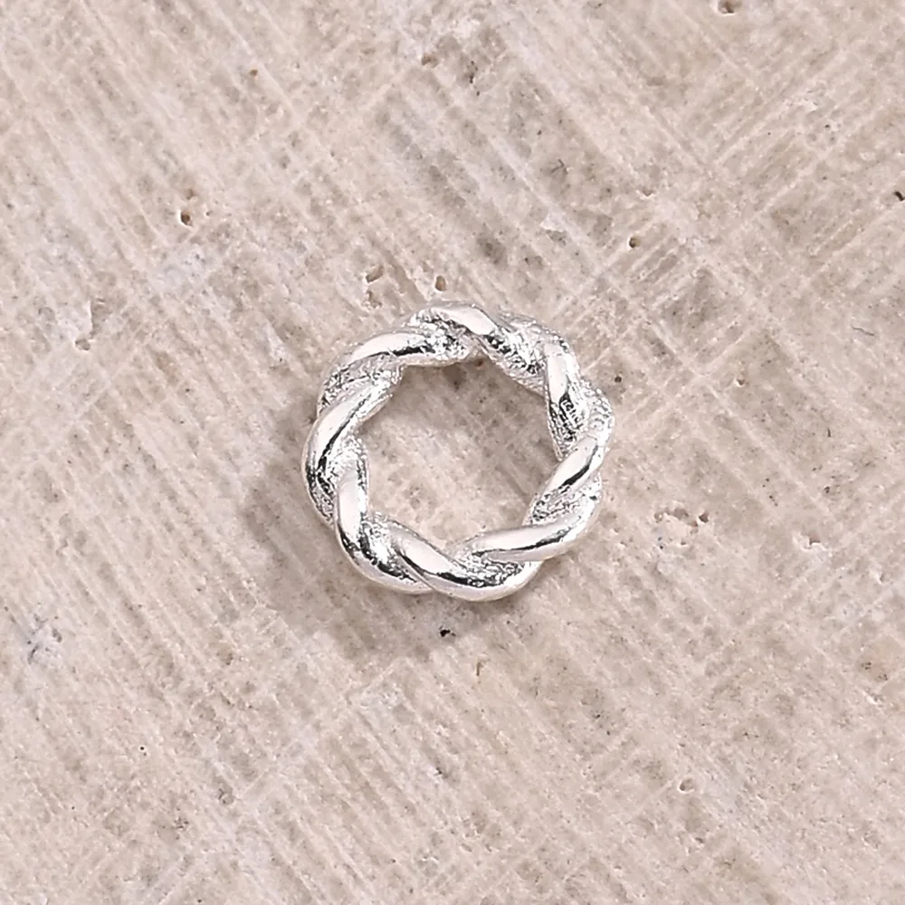 Handmade Modern Style Simple Style Round Simple Copper Handmade Polishing Plating 18K Gold Plated Silver Plated DIY Jewelry Accessories display picture 3