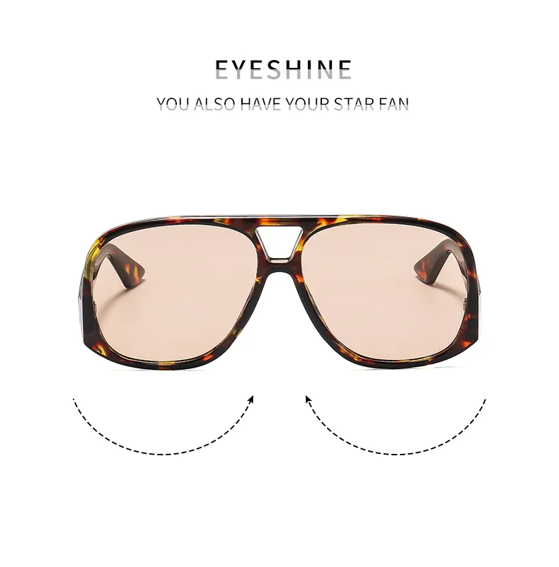 Casual Leopard Ac Toad Glasses Avaitor Full Frame Glasses display picture 3