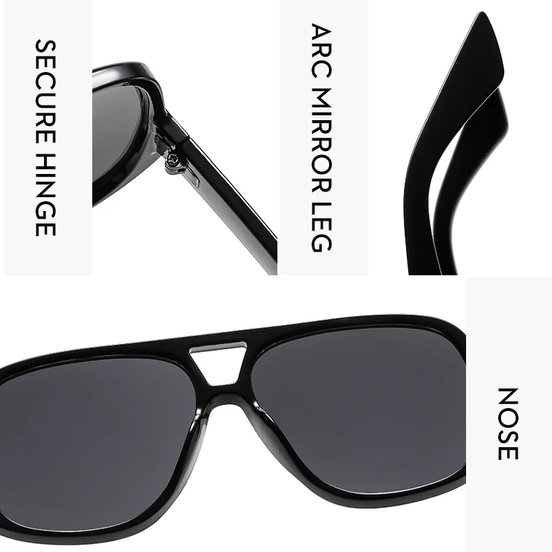 Casual Leopard Ac Toad Glasses Avaitor Full Frame Glasses display picture 9