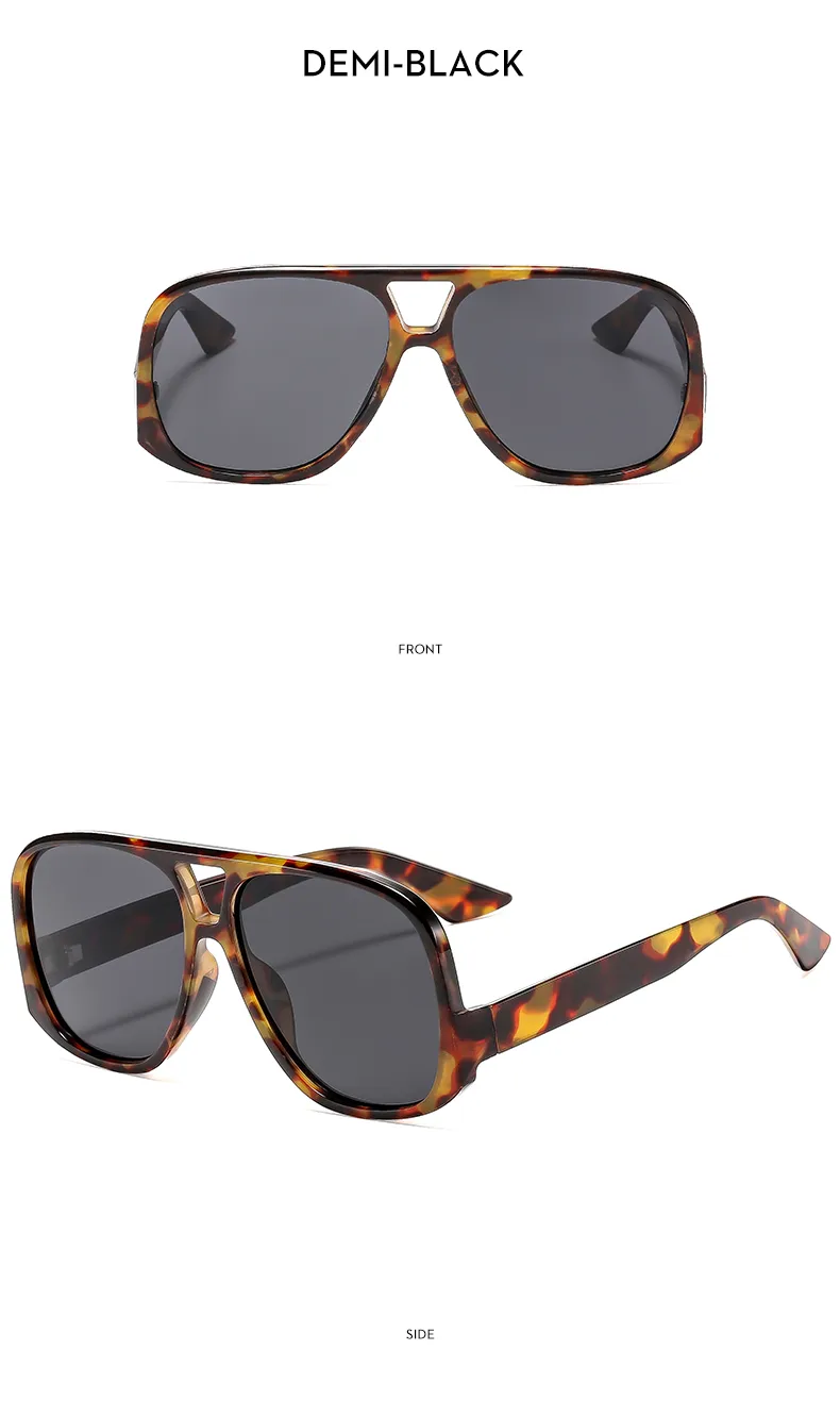 Casual Leopard Ac Toad Glasses Avaitor Full Frame Glasses display picture 15