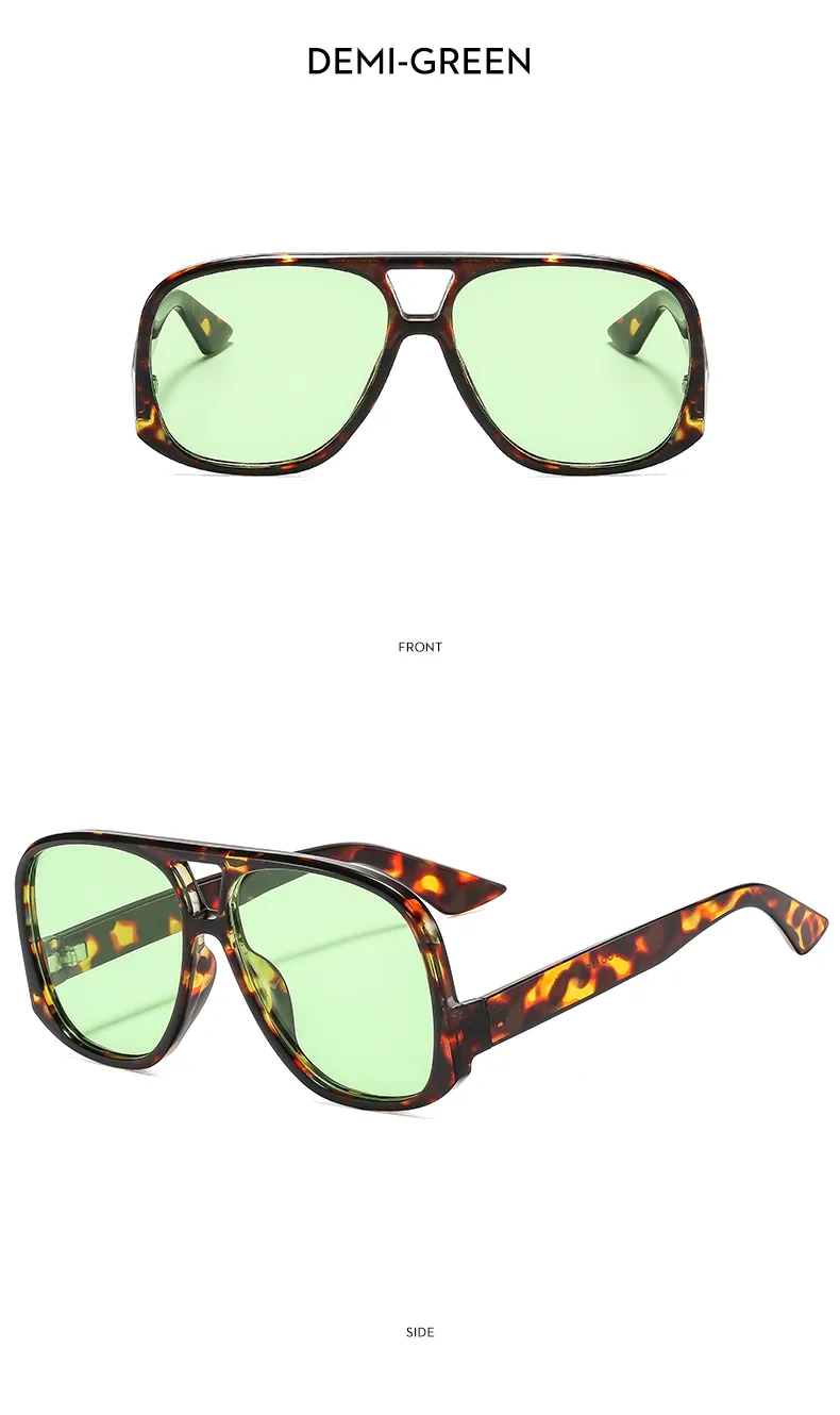 Casual Leopard Ac Toad Glasses Avaitor Full Frame Glasses display picture 4