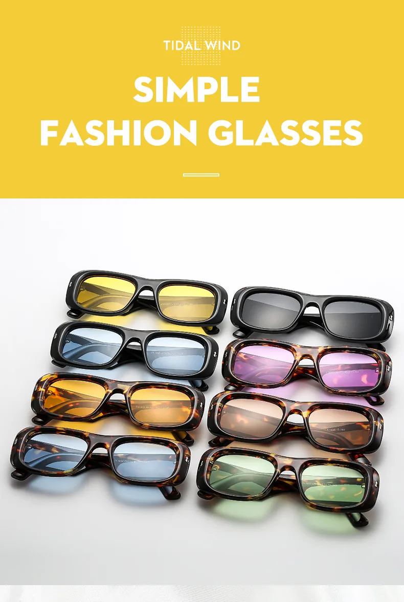 Simple Style Geometric Ac Square Full Frame Glasses display picture 1