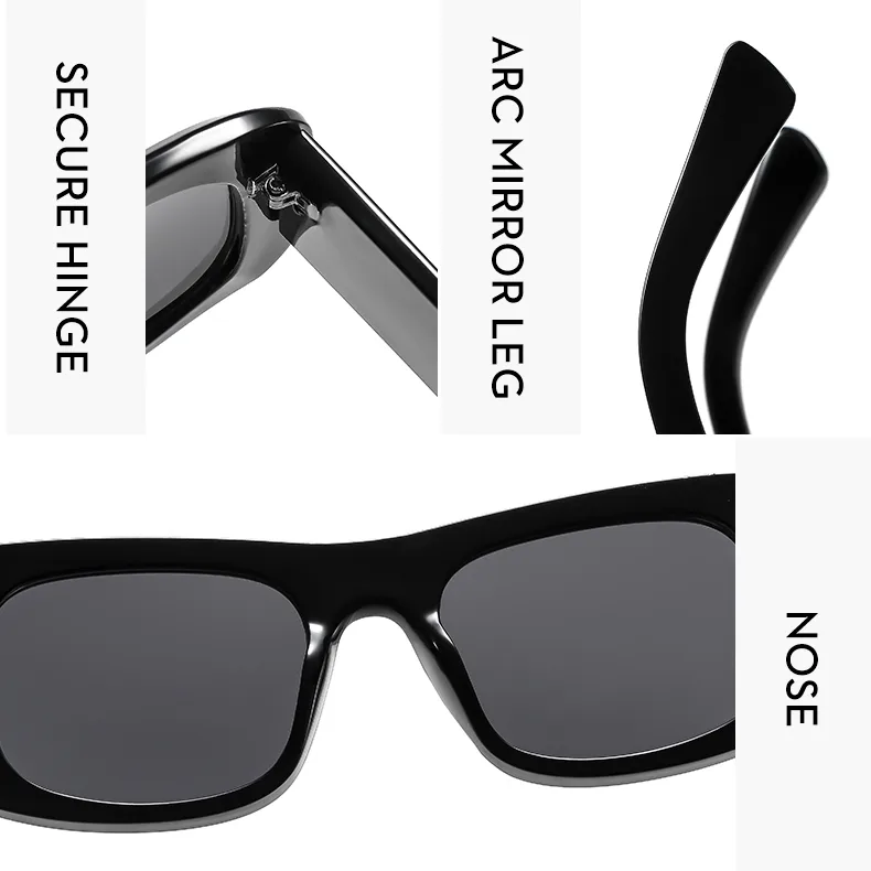 Simple Style Geometric Ac Square Full Frame Glasses display picture 8