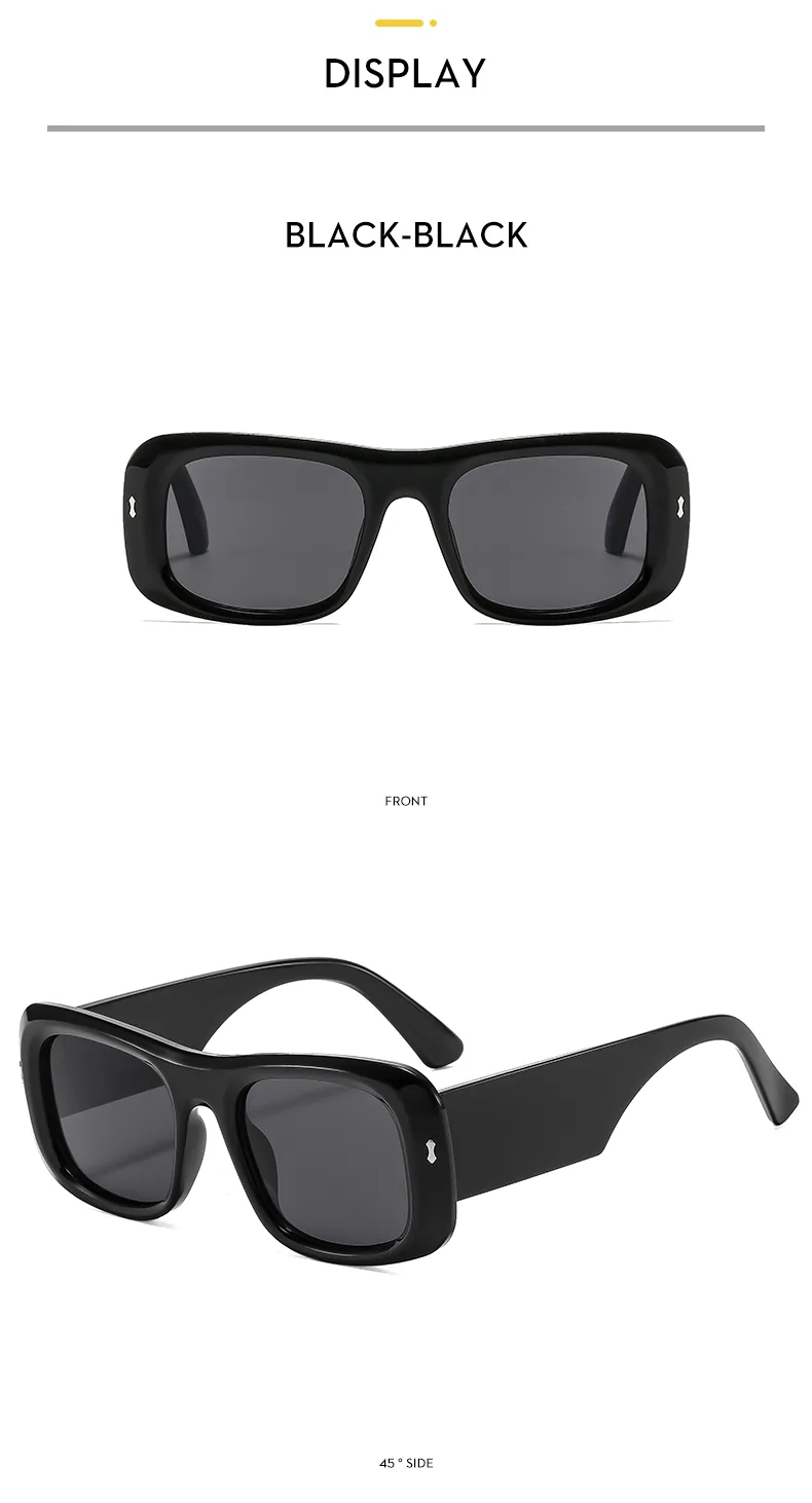 Simple Style Geometric Ac Square Full Frame Glasses display picture 9
