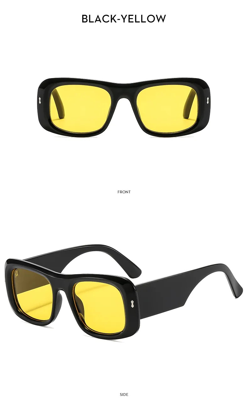 Simple Style Geometric Ac Square Full Frame Glasses display picture 11