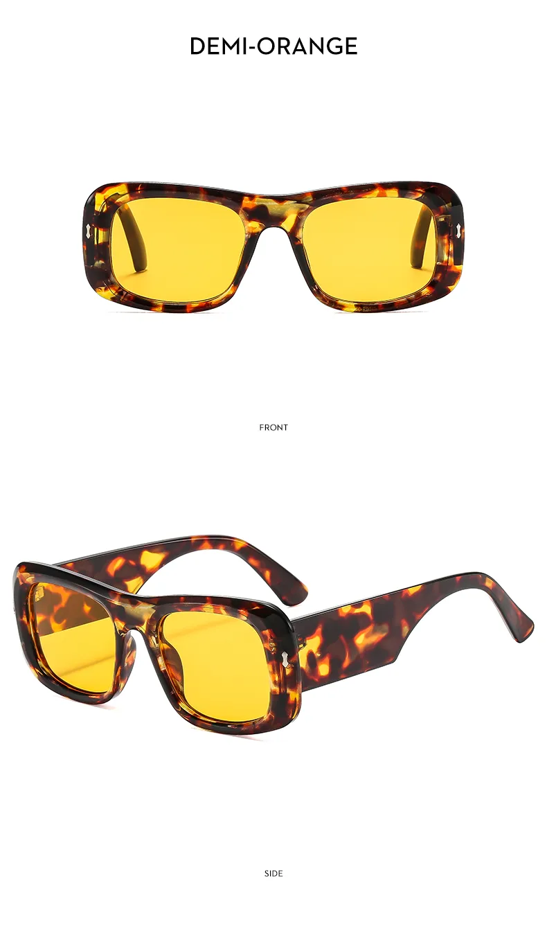 Simple Style Geometric Ac Square Full Frame Glasses display picture 15