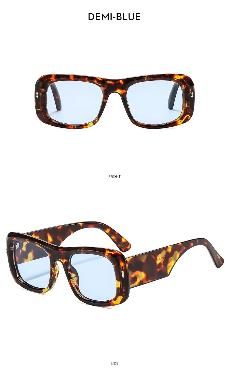 Simple Style Geometric Ac Square Full Frame Glasses display picture 4