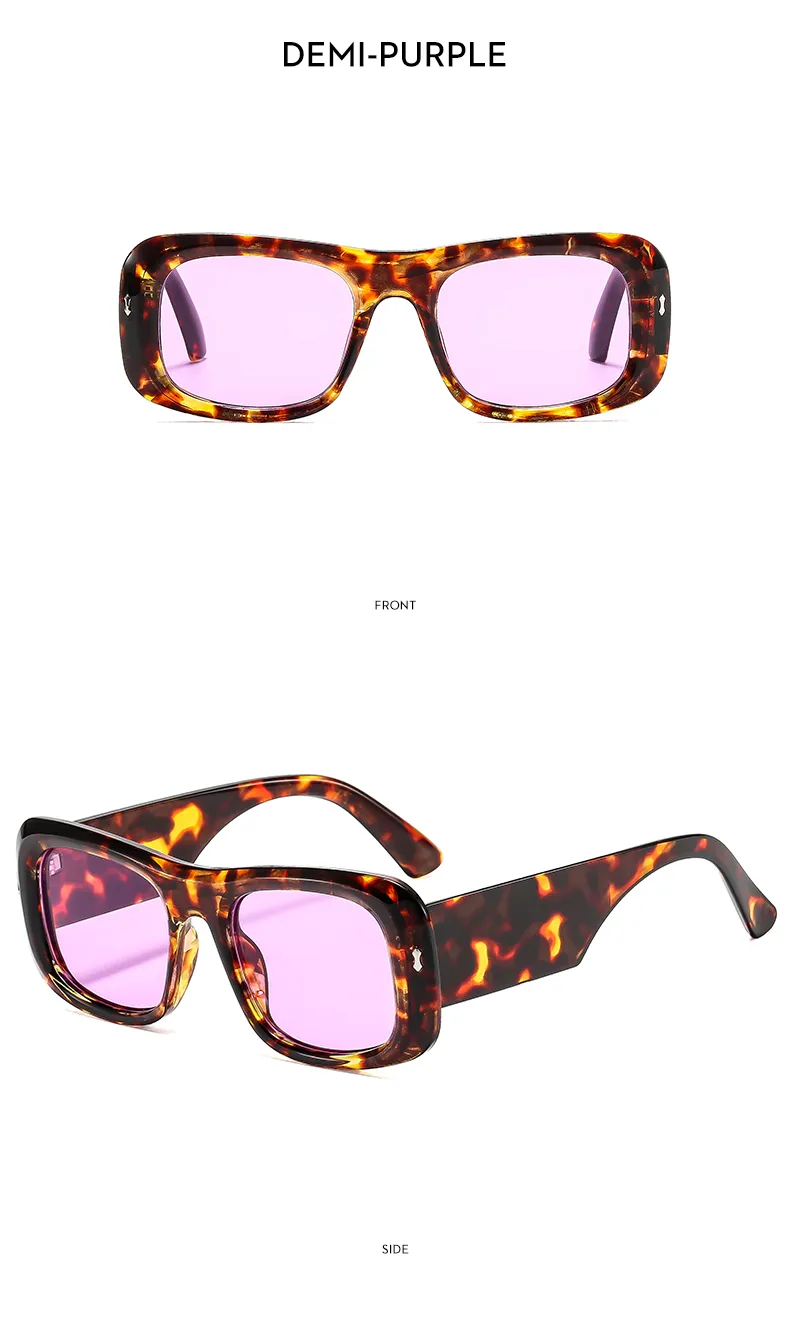 Simple Style Geometric Ac Square Full Frame Glasses display picture 16