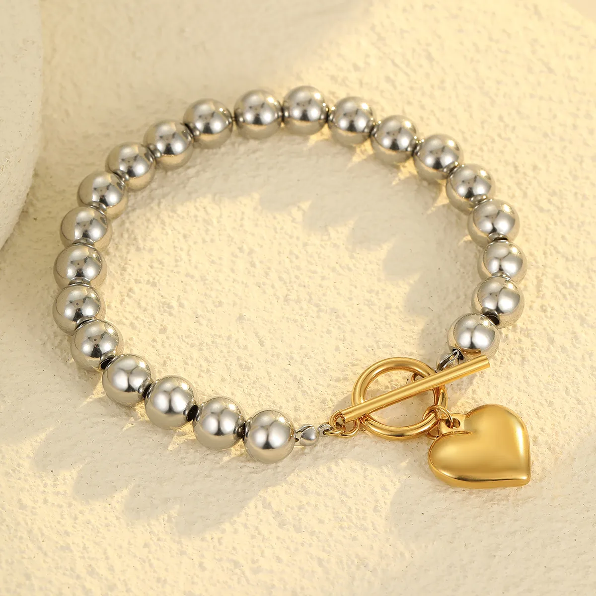IG Style Classic Style Commute Heart Shape 304 Stainless Steel Unisex Bracelets display picture 3