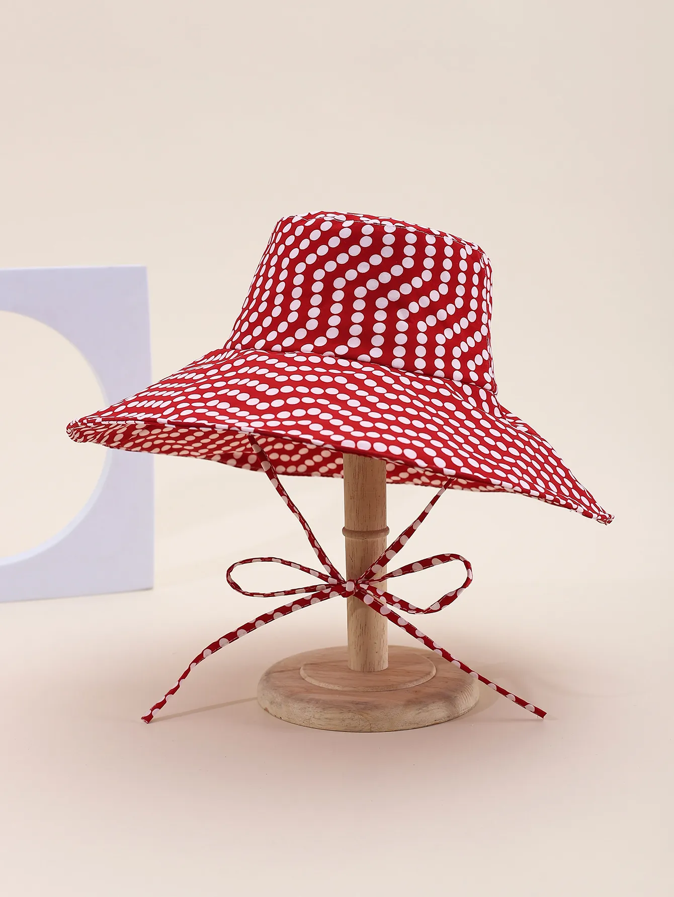 Unisex Casual Classical Vacation Polka Dots Big Eaves Sun Hat Bucket Hat display picture 4