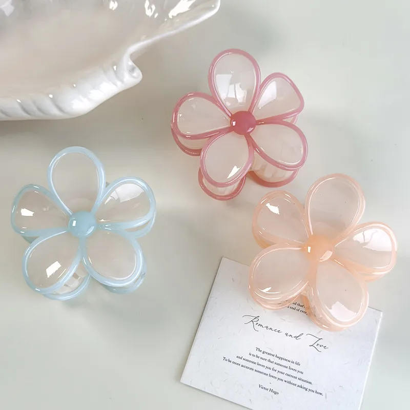 Women's Elegant Cute Sweet Plumeria Acrylic Hair Claws display picture 3